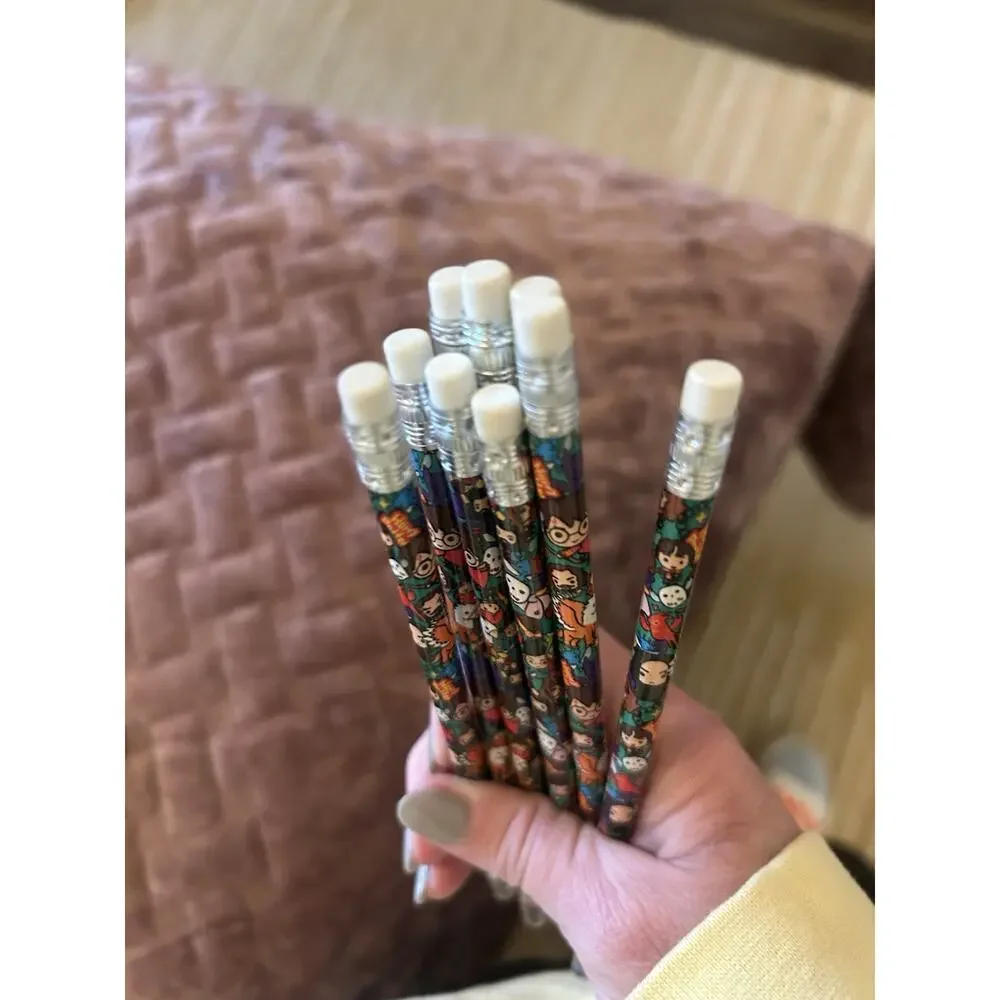 Lot of 10 Harry Potter And Friends Standard Wooden Pencils 7.5